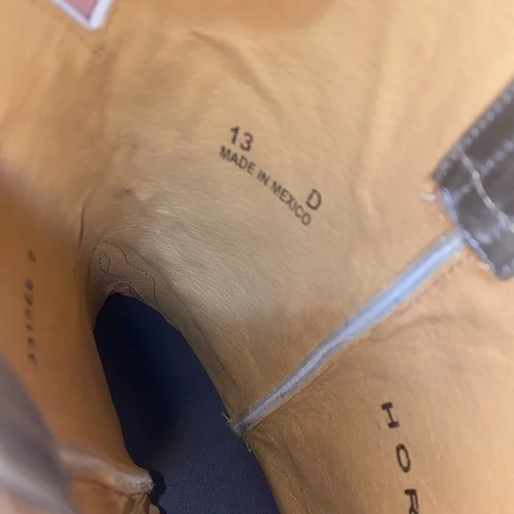 🎀Horse Power Mens Gunny Jimmy Royal Jimmy Leather Cowboy Boots! - Picture 9 of 10